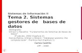 Tema 2. Sistemas gestores de bases de datos