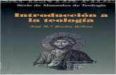 INTRODUCCIÓN A LA TEOLOGÍA. Serie de Nanuales de Teología