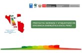 proyecto: normas y etiquetado de eficiencia energética en el perú