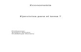 Econometría Ejercicios para el tema 7