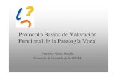 Protocolo Básico de Valoración Funcional de la Patología Vocal