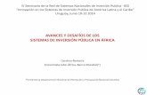avances y desafíos de los sistemas de inversión pública en áfrica