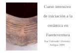 Curso intensivo de iniciación a la cerámica en Fuerteventura