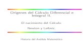 Orígenes del Cálculo Diferencial e Integral II.
