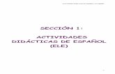 SECCIÓN 1: ACTIVIDADES DIDÁCTICAS DE ESPAÑOL (ELE)