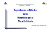 Programa de Especialización Matemáticas