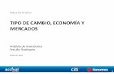 TIPO DE CAMBIO, ECONOMÍA Y MERCADOS