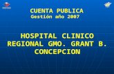 CUENTA PUBLICA HOSPITAL CLINICO REGIONAL GMO. GRANT ...