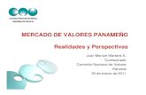 MERCADO DE VALORES PANAMEÑO Realidades y Perspectivas