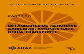Estándares de aeronavegabilidad: aviones categoría transporte