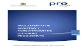 reglamento de registro y acreditación de unidades productivas