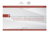 Perfil, Parámetros e Indicadores para Docentes y Técnicos ...