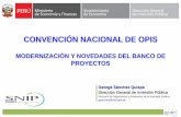 Modernización y novedades del Banco de Proyecto - George ...