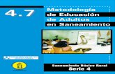 4.7 Metodología de Educación de Adultos en Saneamiento