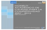 modelo académico de calidad para la competitividad 2007 - 2012