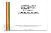 Información estadística regional Cochabamba.
