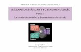 EL MODELO ESTÁNDAR Y SU FENOMENOLOGÍA Parte 1: La ...