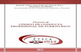 Proyecto de Código de Conducta Profesional de Puerto Rico