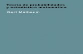 Teoría de Probabilidades y Estadística Matemática de Gert Maibaum