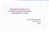 introducción a la clasificación decimal universal (cdu)