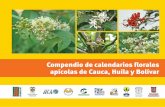 Compendio de calendarios florales apícolas de Cauca, Huila y Bolívar