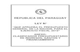 REPUBLICA DEL PARAGUAY LEY N°