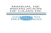 manual de instalación de cajas de concreto reforzado