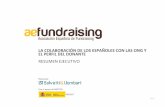 La colaboración de los españoles con las ONG y el perfil del donante