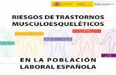 musculoesqueléticos en la población laboral española