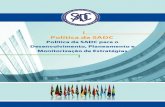 Política da SADC para o Desenvolvimento, Planeamento e ...