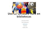 Uso de software libre en bibliotecas