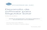Desarrollo de software para Seguidor Solar