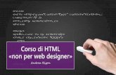 HTML non per web designer