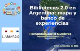 #Aprender3c - Bibliotecas 2.0 en Argentina: mapa y banco de experiencias