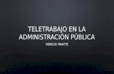 Teletrabajo en la administración pública