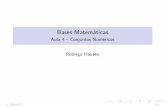 Bases Matemáticas - Aula 4 – Conjuntos Numéricos
