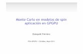 Monte Carlo en modelos de spin aplicación en GPGPU