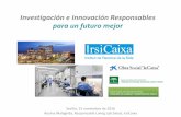 "Investigación e innovación responsables para un futuro mejor", por Rosina Malagrida, Directora del Área de Participación Pública de Investigación en Salud de IrsiCAIXA.