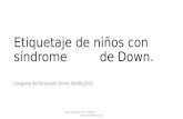 Etiquetaje de niños con síndrome de Down