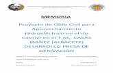 MEMORIA Proyecto de Obra Civil para Aprovechamiento ...