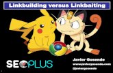 Javier Gosende SEOPLUS 2016 - "Linkbuilding versus linkbaiting"
