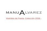 Vestidos fiesta Manu Álvarez- Colección 2016