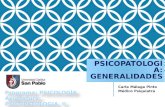 Generalidades en psicopatología
