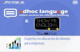 ADHOC LANGUAJE - EXPERTOS EN EDUCACION DE IDIOMAS PARA EMPRESAS