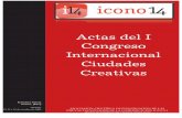 Actas del I Congreso Internacional Ciudades Creativas - E-Prints