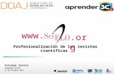 Profesionalización de las revistas científicas (in Spanish)