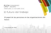 El papel de las personas en las organizaciones del futuro. 50º Congreso Internacional AEDIPE