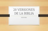 20 versiones de la biblia EN ESPAÑO