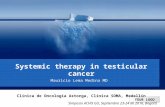 Terapia sistémica en cáncer de testículo