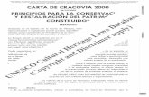 CARTA DE CRACOVIA 2000 PRINCIPIOS PARA LA ...
